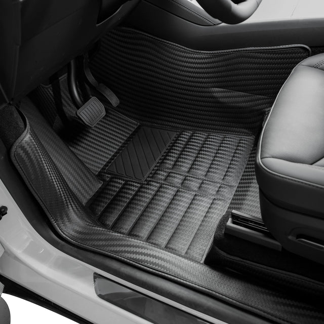 Tesla Model Y Juniper Soft Floor Mats (2025–2026) — CabinProtect™ Soft Series Full-Coverage System