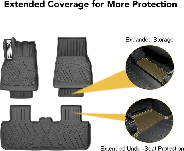 SUPER LINER MoldedFit™ Tesla Model Y Floor Mats - The Refined Floor Protection System
