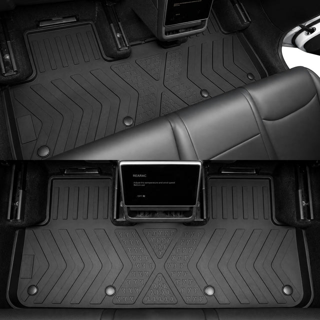 MoldedFit™ 7-Piece Set with Seat Back Protectors — Tesla Model Y Floor Mats