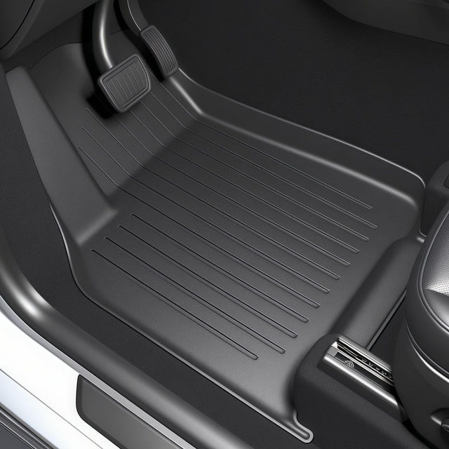 SUPER LINER Tesla Model Y Juniper 2025 2026 Floor Mats & Cargo Liners Full Set 9 PCS Extra-Thick TPE CabinProtect™ for 5-Seater | All-Weather Pet & Child-Friendly Accessories(Not for Standard)