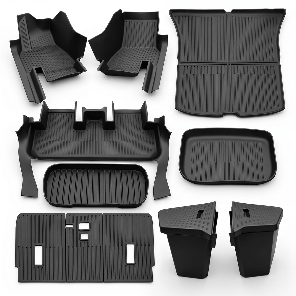 Everything included in the MoldedFit 11-piece set for the Tesla Model Y Juniper