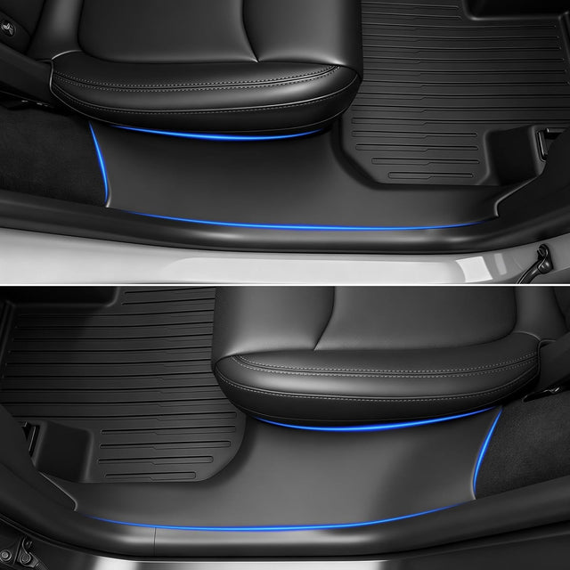 SUPER LINER 2025 2026 Tesla Model Y Juniper Floor Mats & Accessories & Extra-Thick TPE Cargo Liners CabinProtect™ for 5-Seater | All-Weather Pet & Child-Friendly System(Only fit Premium&Performance)