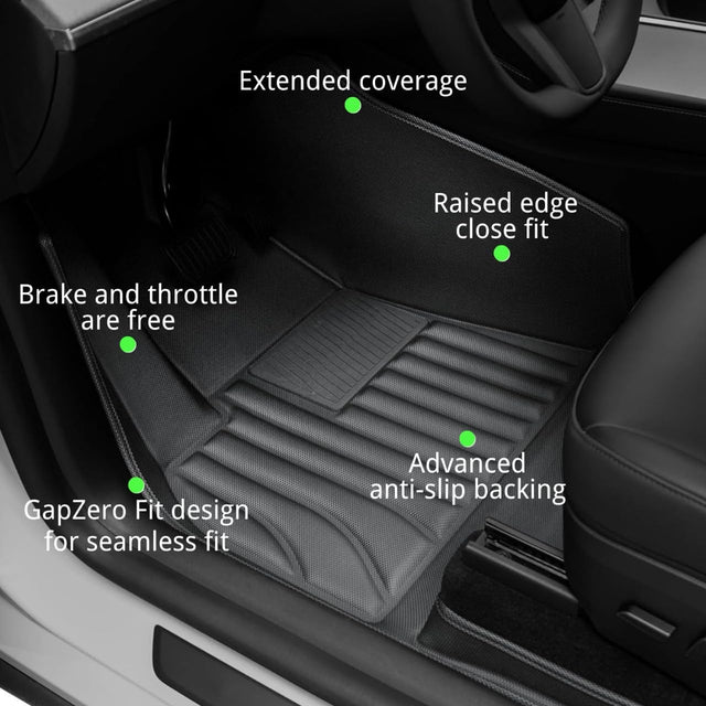 Tesla Model 3 Soft Floor Mats (2024–2026) — CabinProtect™ Pro Kit