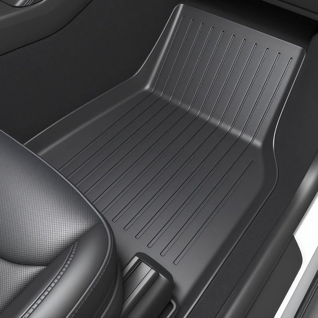 SUPER LINER Tesla 2026 2027 Model Y Juniper Floor Mats, Only for Standard Cargo Liners, Seatbacks, 9 PCS Extra-Thick TPE for 2025-2027 All-Weather Pet & Child-Friendly Model Y Juniper Accessories