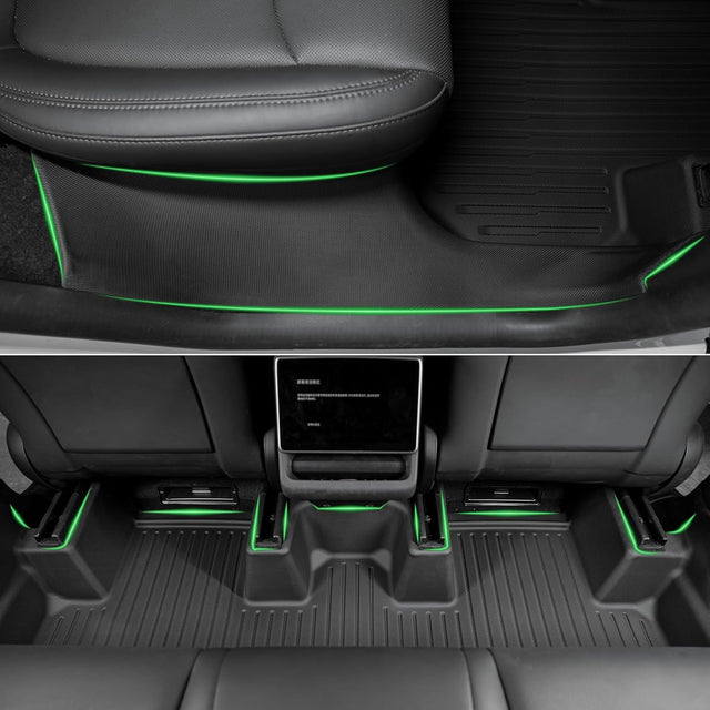 SUPER LINER 10-Piece Floor Mats Compatible with 2025-2026 Tesla Model Y Juniper - TPE Floor Liner& Accessories, CabinProtect™ Pro Kit Full-Cabin Protection System (Only fit Premium&Performance)