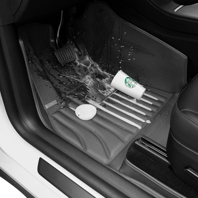 Tesla Model Y Soft Floor Mats (2021–2024) — CabinProtect™ Pro Kit