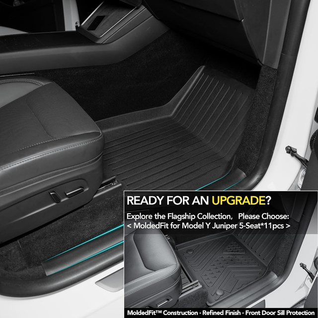 SUPER LINER Tesla Model Y Floor Mats 2025 2026 2027 11-Piece Set TPE