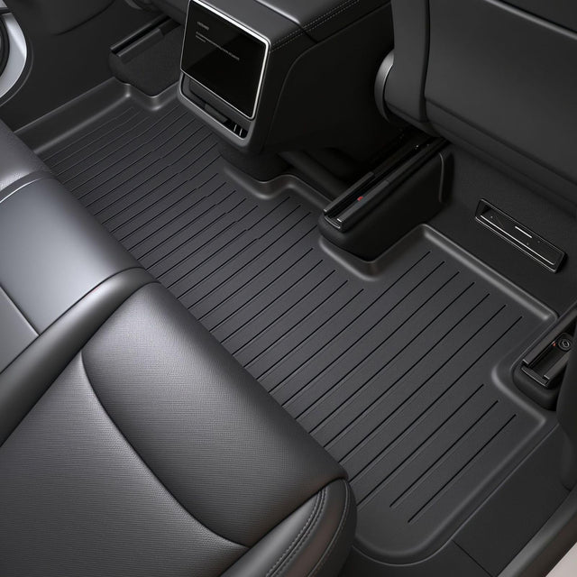 SUPER LINER Tesla Model Y Juniper 2025 2026 Floor Mats & Cargo Liners Full Set 9 PCS Extra-Thick TPE CabinProtect™ for 5-Seater | All-Weather Pet & Child-Friendly Accessories(Not for Standard)