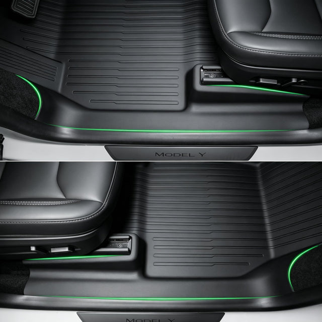 SUPER LINER 11PCS Floor Mats for 2025-2026 Tesla Model Y Juniper，11PCS | Custom Fit TPE Cargo Liner, Seat Back Protector, & Accessories , All Weather Pet & Child System (Only fit Premium)
